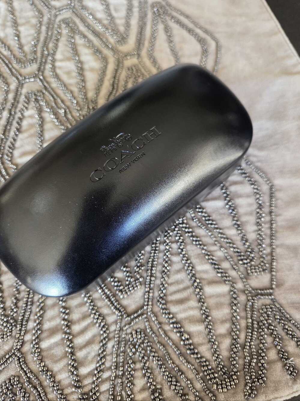 Coach Black Hard Eyewear Case